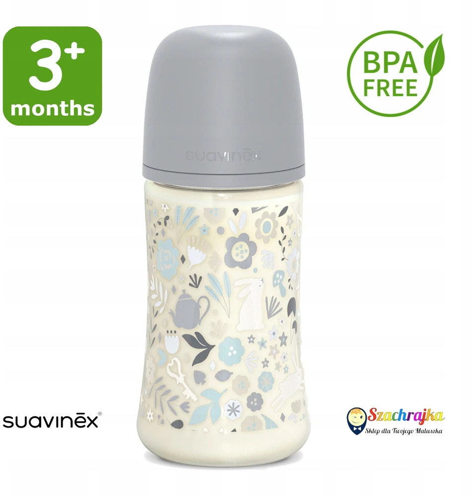 Suavinex SX Pro buteliukas nuo pilvo dieglių 270 ml vidutinio srauto 3m+ be BPA