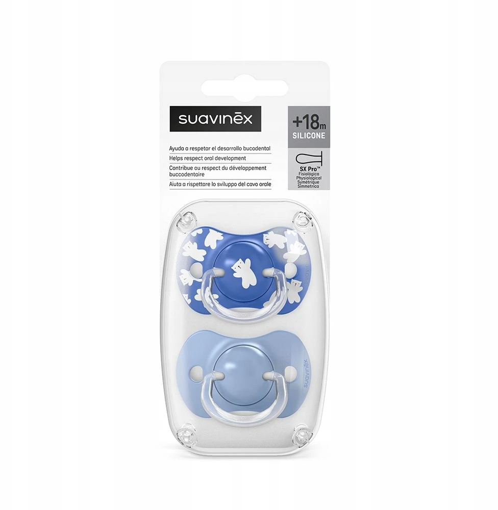 SUAVINEX WILD-FREE čiulptukas – 2x fiziologinis čiulptukas silikoninis čiulptukas, 18m+