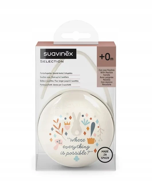 Suavinex WONDERLAND dvigubas čiulptuko dėklas, smėlio spalvos