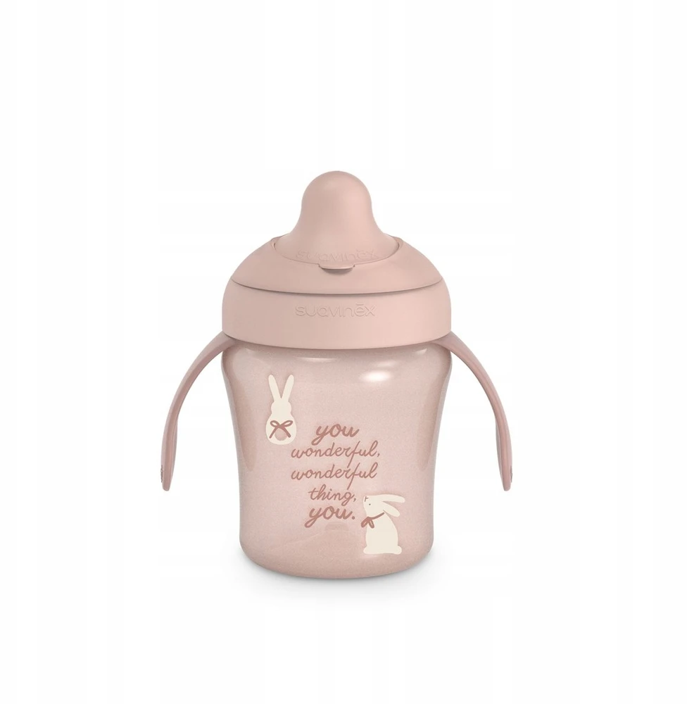 MyBaby SUAVINEX WONDERLAND NOWY - 1x kubek nierozlewniczy, 200ml, 6m+ (rožinė)