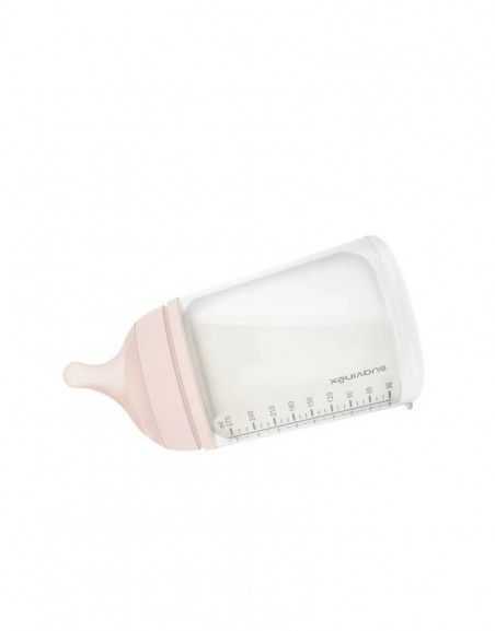 Munchkin SUAVINEX - ZERO pradinis rinkinys: 180 ml buteliukas su reguliuojamu srautu + žindukas -2-2 mėn.