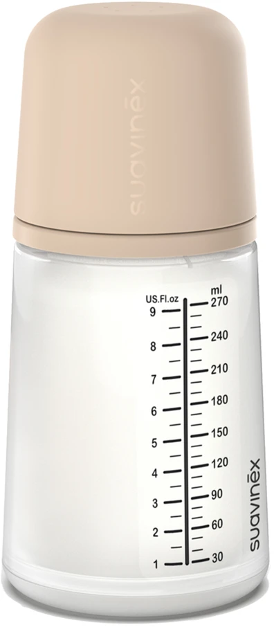 Suavinex Zero Zero Bottle 270 ml silikono srautas nuo pilvo dieglių M 3m+