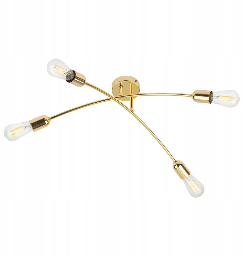Sufitowa lampa do salonu Helix 4688 TK Lighting rustykalna metalo sp. auksinė
