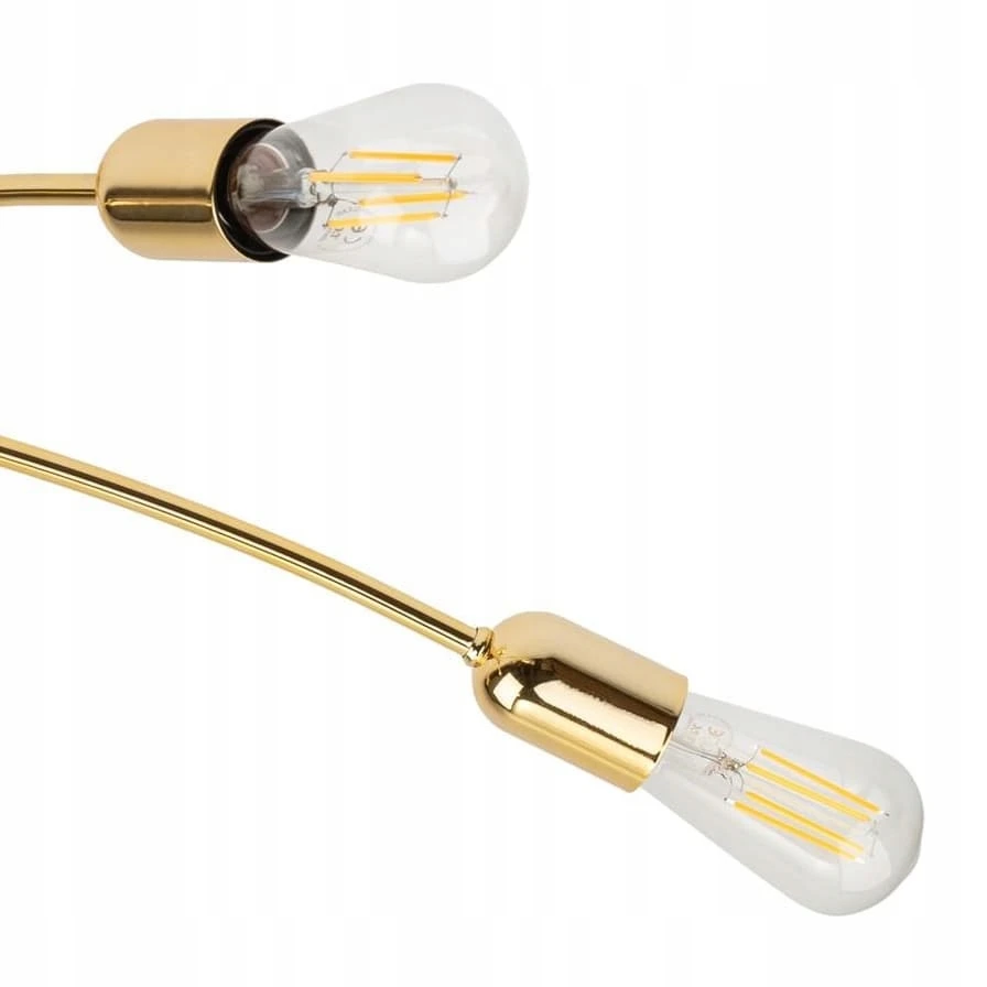 Sufitowa lampa do salonu Helix 4688 TK Lighting rustykalna metalo sp. auksinė