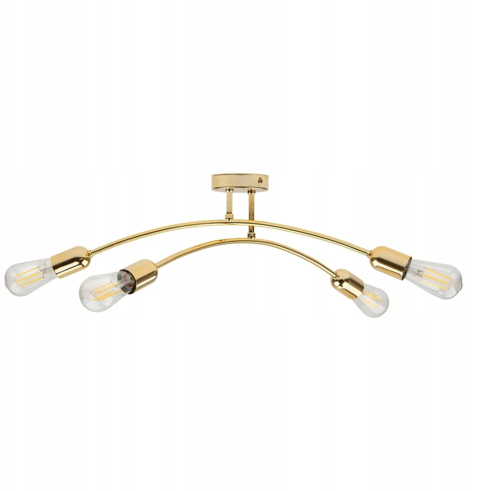Sufitowa lampa do salonu Helix 4688 TK Lighting rustykalna metalo sp. auksinė