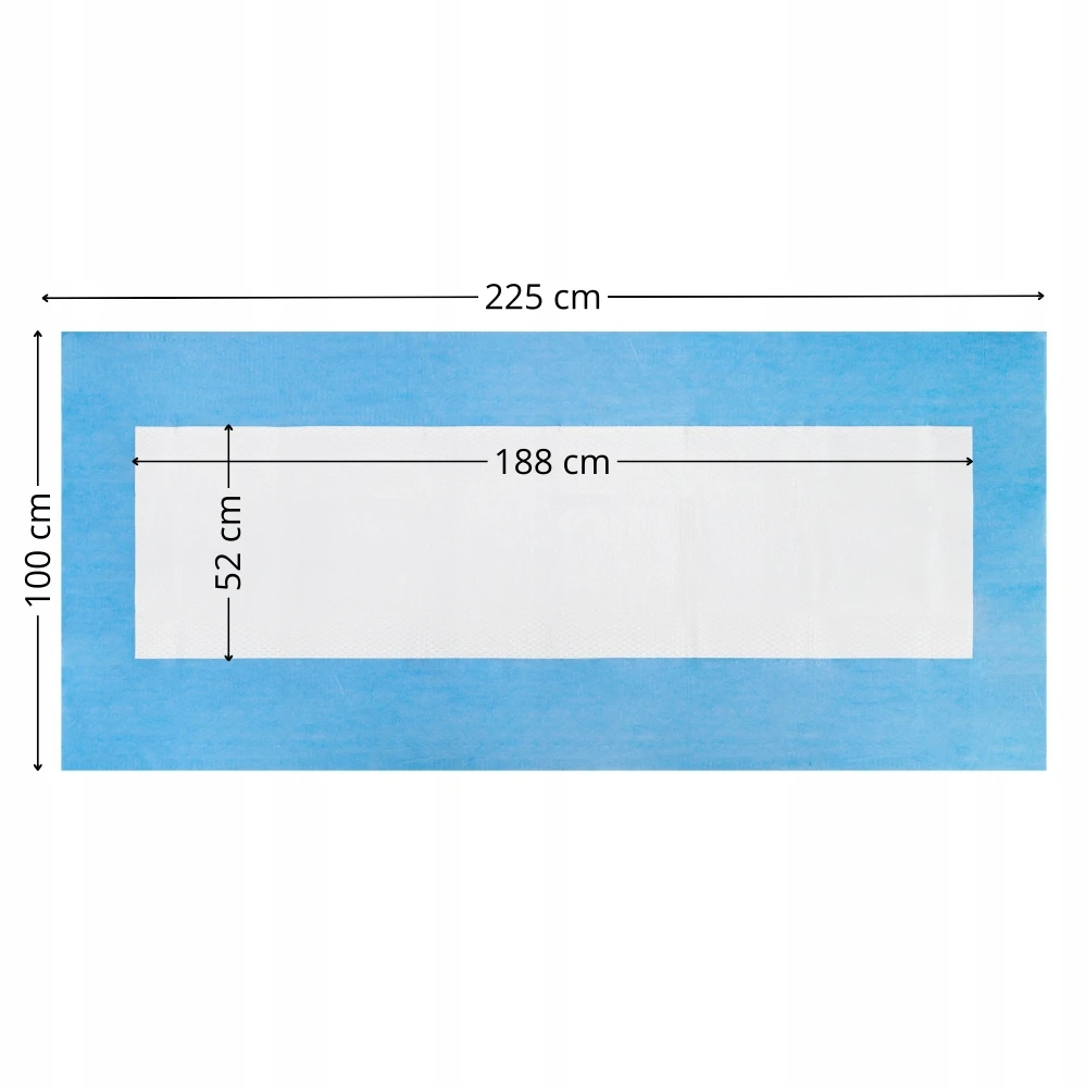 SUgeriantys įklotai higieniški MEDIBED 100x225 STRONG nesterilūs 10 vnt. 2000 ml