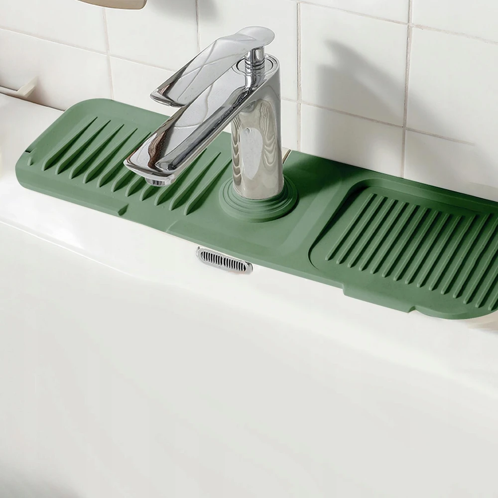 Sugeriantys maišytuvo pagalvėlės Virtuvės prietaisas Lašėjimo padėklas 45cmx14cm žalia