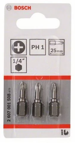 Bosch Suktuvo antgaliai Ph 2, L 3 vnt, Extra Hart