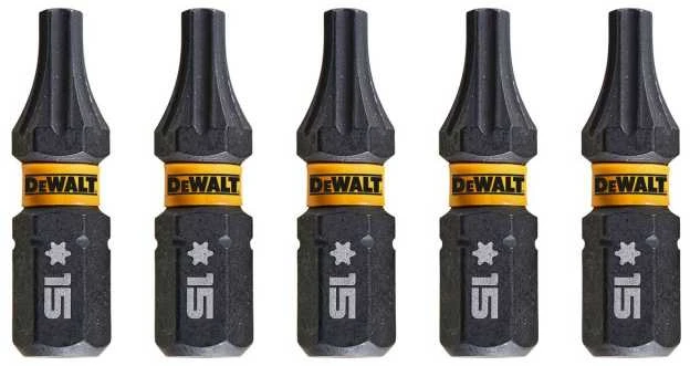 DEWALT KOŃCÓWKA UDAROWA T15x25 5szt. EXTREME IMPACT TORSION
