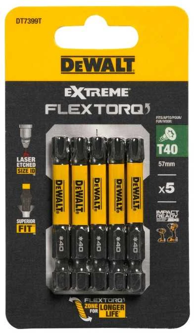 DEWALT KOŃCÓWKA UDAROWA T40x50 /5szt. EXTREME IMPACT TORSION