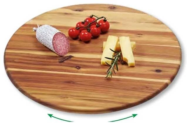 Pasukamas užkandžių padėklas iš akacijos medienos, Ø 40 cm, Kesper