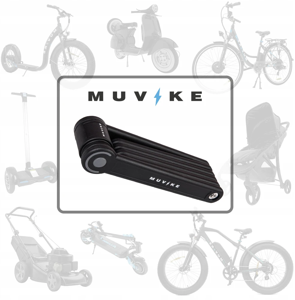 SULANKSTAMAS DVIRAČIO UŽRAKTAS 85cm 8mm SU RAKTU SU RANKENE MUVIKE FOLD 850/8K