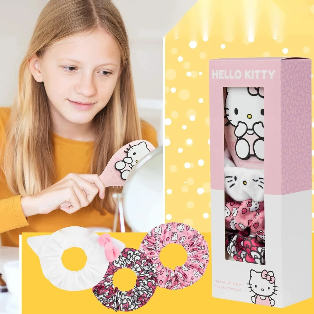 SULANKSTAMAS KELIONIŲ PLAUKŲ ŠEPETĖLIS SU PLASTIKINIU TRINTUKU 3 ROŽŲ RINKINYS