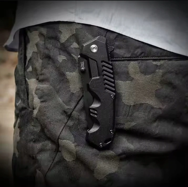 SULANKSTAMAS TAKTINIS MEDŽIOKLĖS PEILIS SURVIVAL LAUKE SHARP FINKA CAMPING PLIENAS