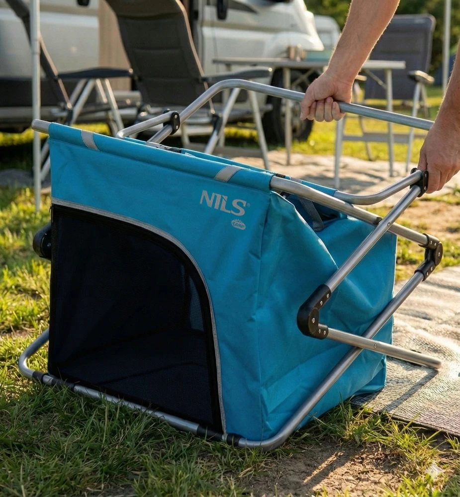 Lauko baldų komplektas Nils Extreme Sulankstoma turistinė spintelė Nils Camp Nc3702 su dangčiu