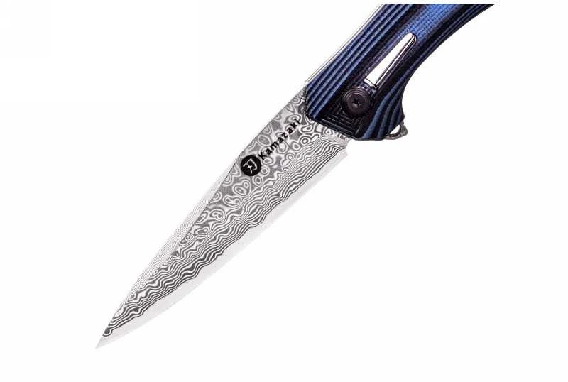 Sulankstomas Damasko plieno peilis Kamazaki KZI23060