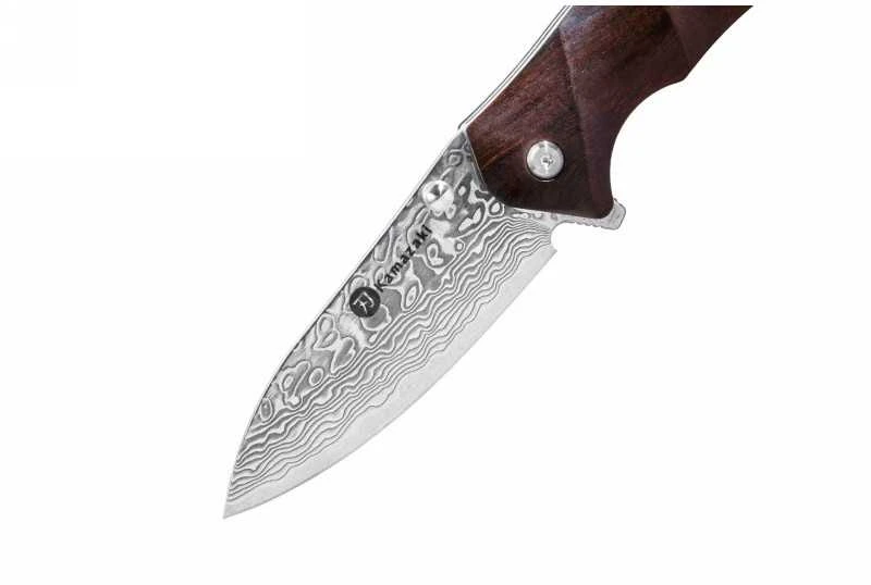 Sulankstomas Damasko plieno peilis Kamazaki KZI23051