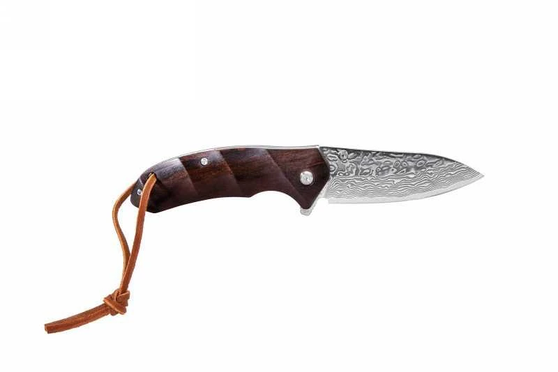 Sulankstomas Damasko plieno peilis Kamazaki KZI23051