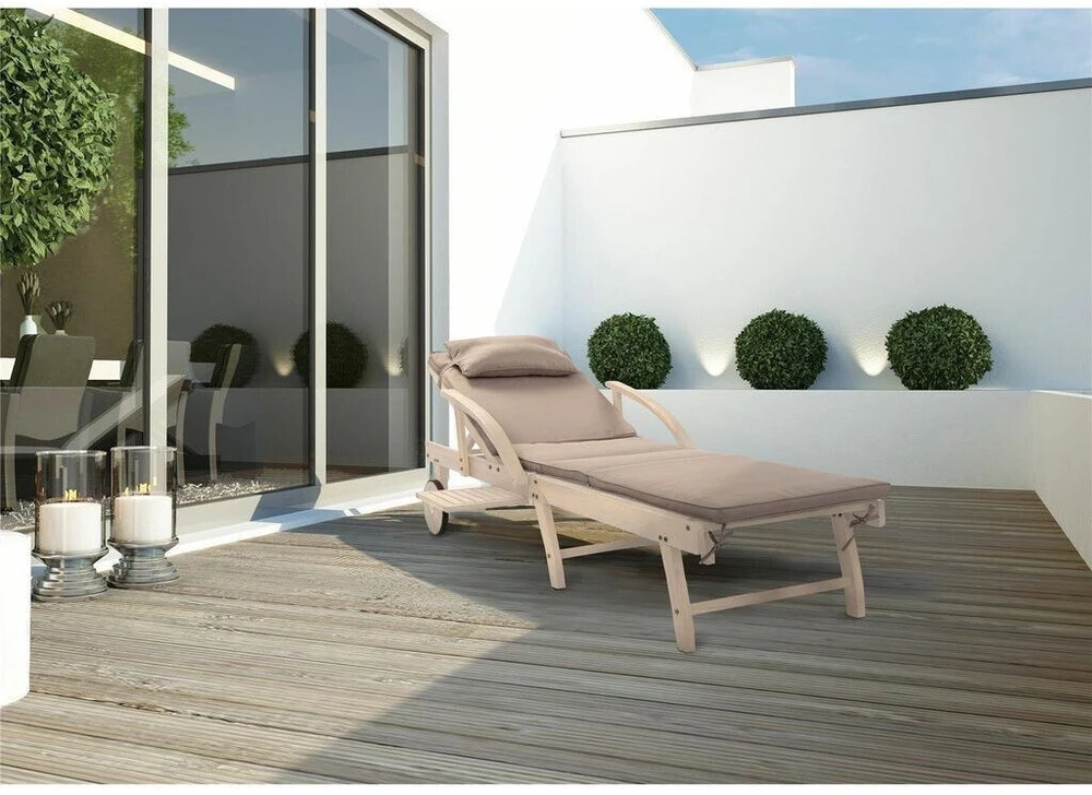 Sulankstomas gultas „St. Tropez“, smėlio spalvos