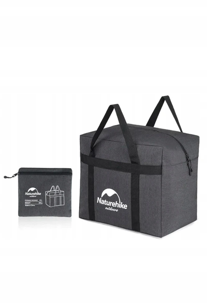 Sulankstomas krepšys Naturehike 380G, 45L, pilkas