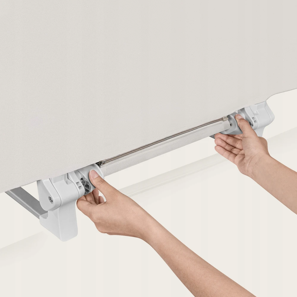 Sulankstomas NEŠIOjamas saugos turėklas lovai + krepšys 105 cm Lionelo Lora