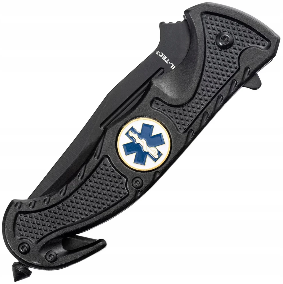 Peilis Mil-Tec Rescue Car Knife, juodas