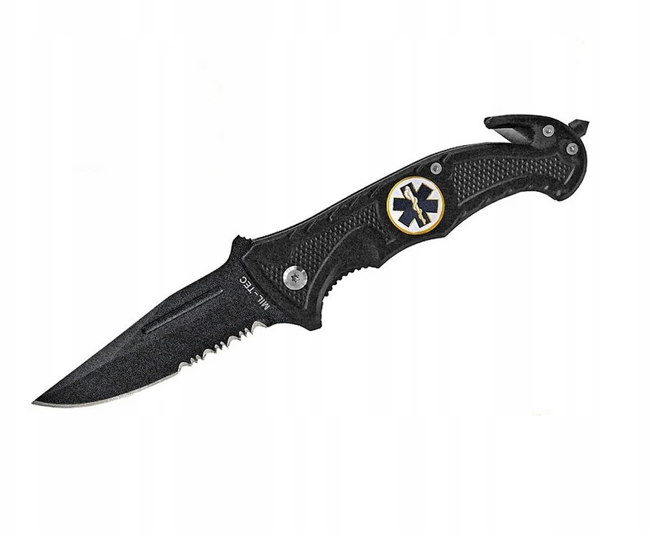 Peilis Mil-Tec Rescue Car Knife, juodas