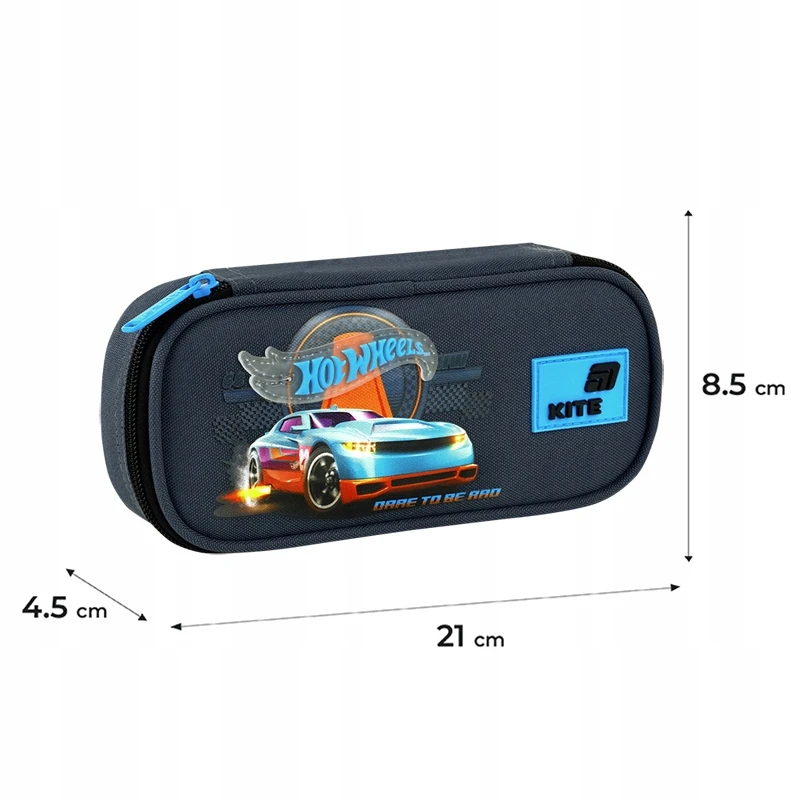 Sulankstomas pieštukų dėklas berniukams, mokyklinis mėlynas Hot Wheels Kite