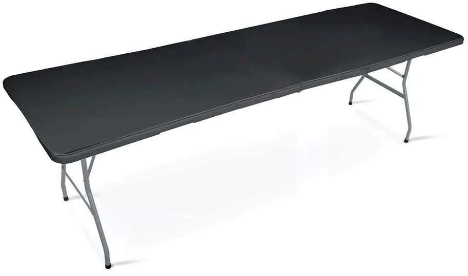 Sulankstomas sodo maitinimo stalas, 244 cm, juodas, „Plonos“