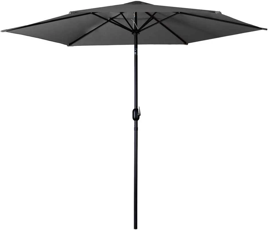 Sulankstomas sodo skėtis, 6 dalių, 300 cm, su uždanga, „Plonos PL-884“