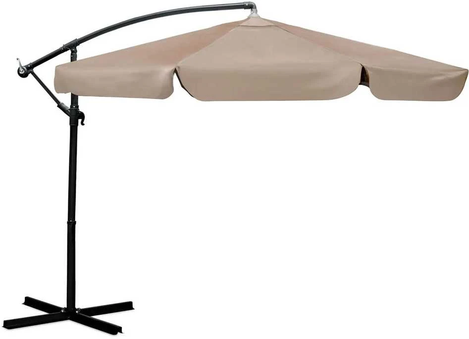 Sulankstomas sodo skėtis, 8 segmentų, 350 cm, su uždanga, „Plonos PL-881“
