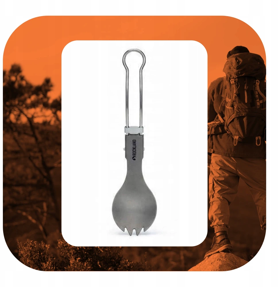 Rockland Airy Titanium Spork sulankstomas titaninis šaukštas-šakutė