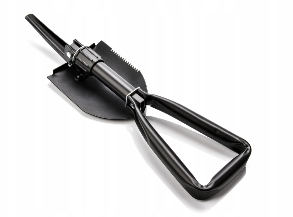 Sulankstomas turistinis kastuvas Meteor, 46 cm, juodas