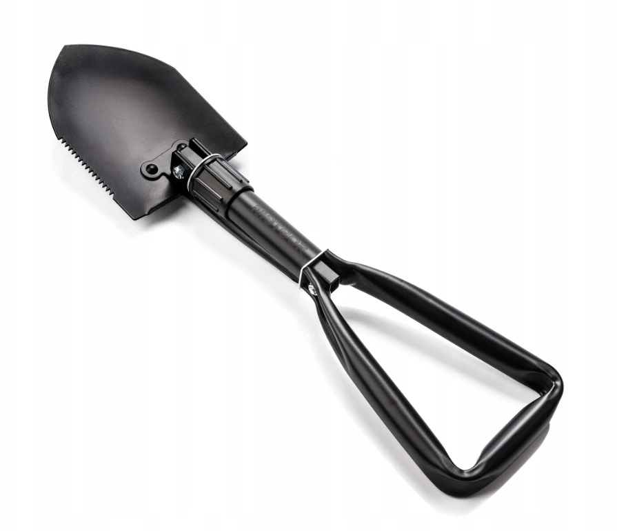 Sulankstomas turistinis kastuvas Meteor, 46 cm, juodas