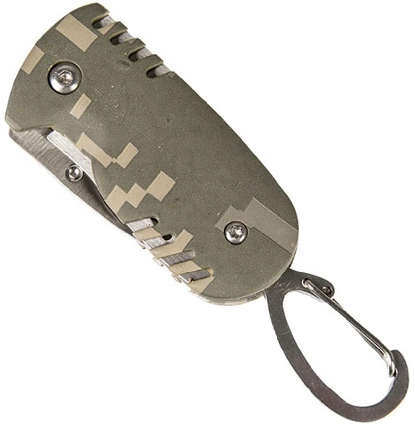 Sulankstomų peilių raktų pakabukas Mil-Tec One -Hand Key Ring, At-Digital