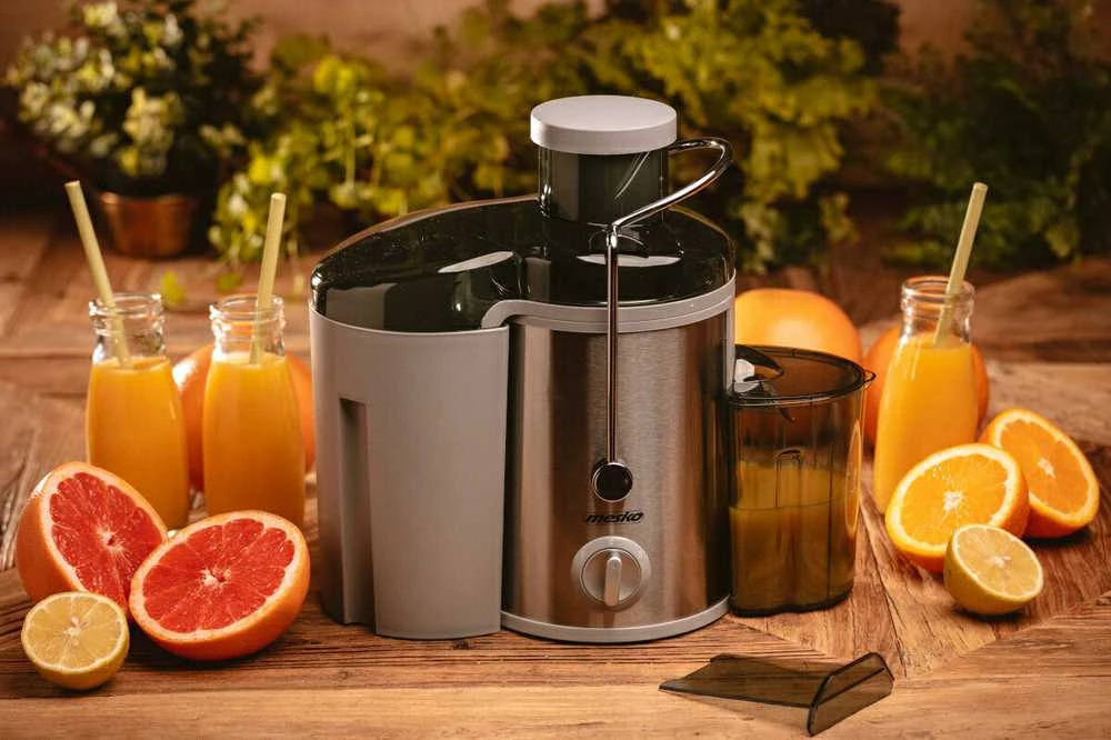 Sulčiaspaudė Mesko | Juicer | MS 4126 | Type Automatic juicer | Nerūdijantis plienas | 600 W | Extra large fruit input | Greičių skaičius 3