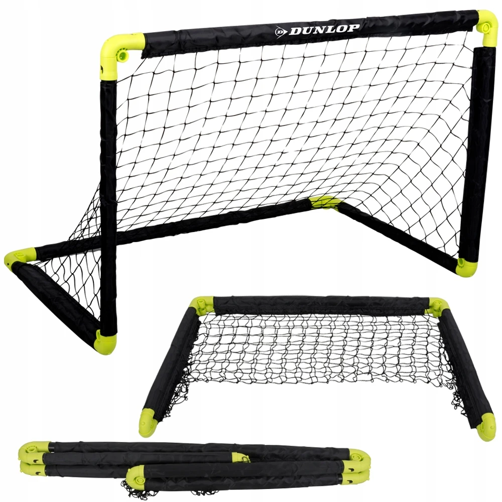 Dunlop Sulankstomos futbolo vartai su tinklu 90x59x61 cm