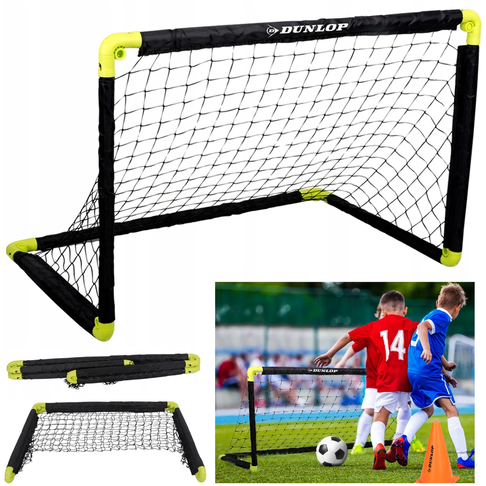 Dunlop Sulankstomos futbolo vartai su tinklu 90x59x61 cm