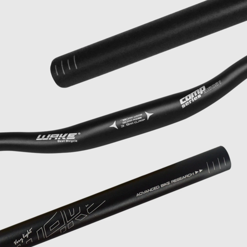 SUlenkta DVIRAČIO RANKA DVIRAČIO JUODAM ALUMINIO WAKE 720mm / 31,8mm