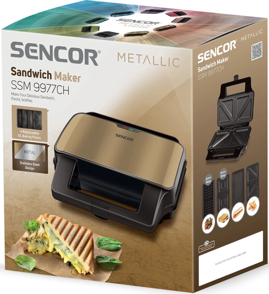 Sumuštinių keptuvas Sumuštinių kepyklė SENCOR SSM 9977CH