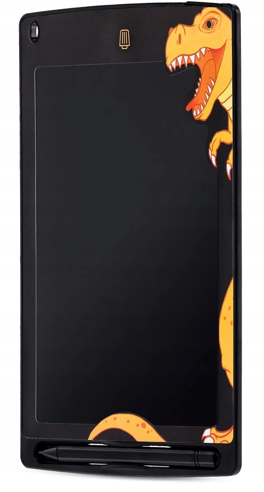 Sun Baby LCD piešimo planšetė vaikams, 8,5 colių, daugiaspalvė, Dinozauras, juoda