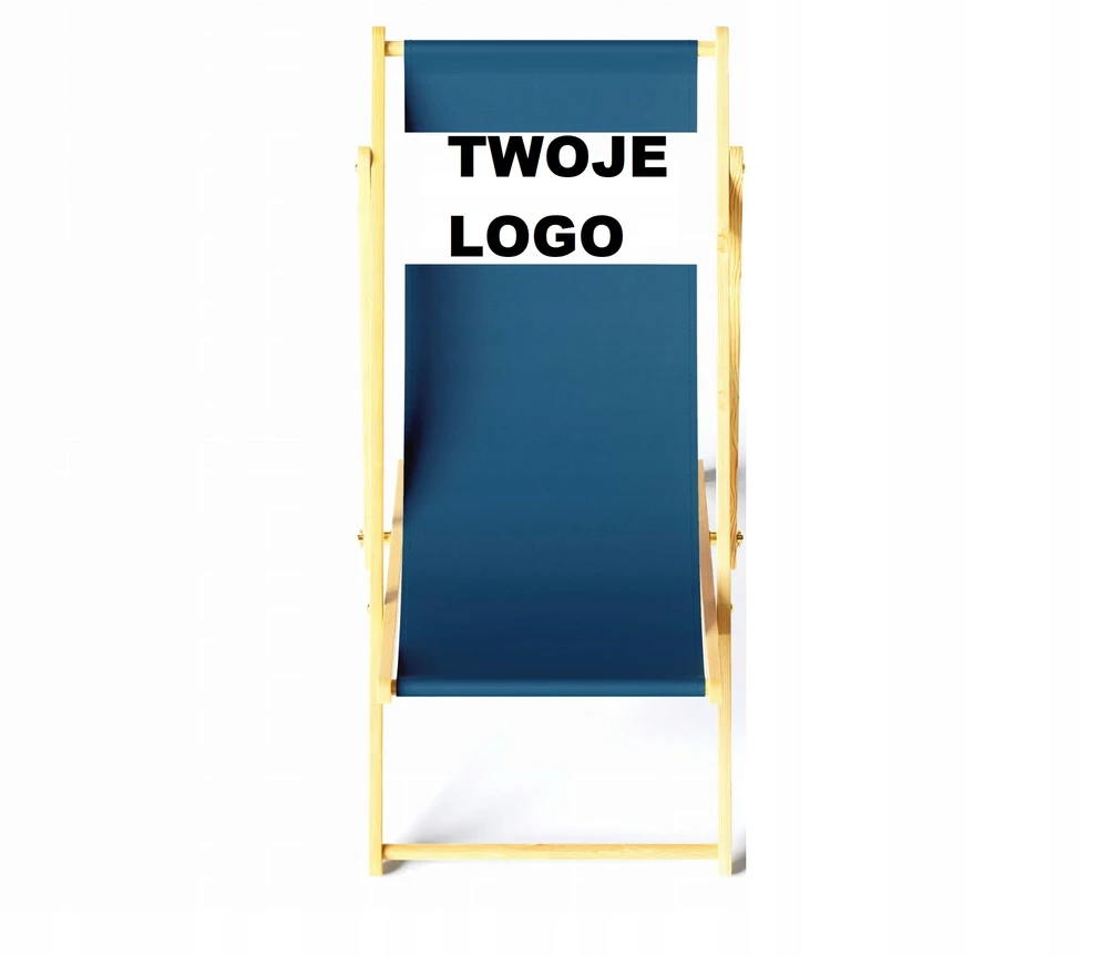 Sunbedchill PERSONALIZUOTA REKLAMA MEDINĖ šezlongas SU JŪSŲ LOGOTIPU, BET KOKIO RAŠTO