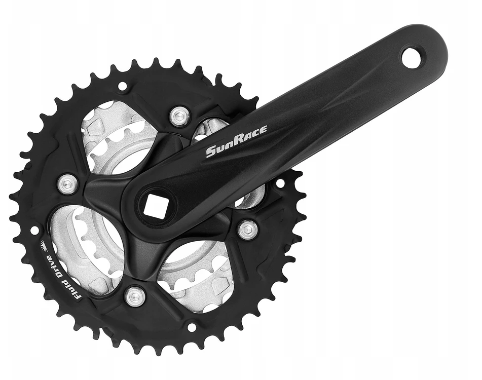 Priekinio žvaigždžių blokas SunRace FCM500 42x34x24T 170mm 6/7/8-speed su CG