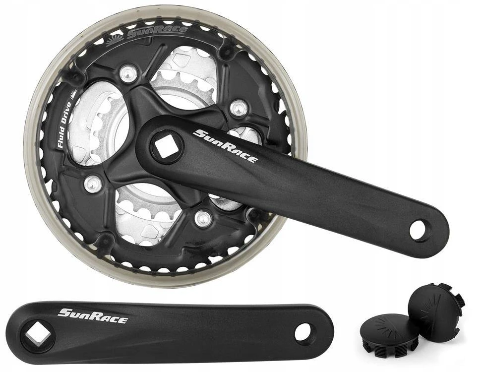 Priekinio žvaigždžių blokas SunRace FCM500 42x34x24T 170mm 6/7/8-speed su CG