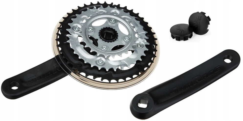 Priekinio žvaigždžių blokas SunRace FCM500 42x34x24T 170mm 6/7/8-speed su CG