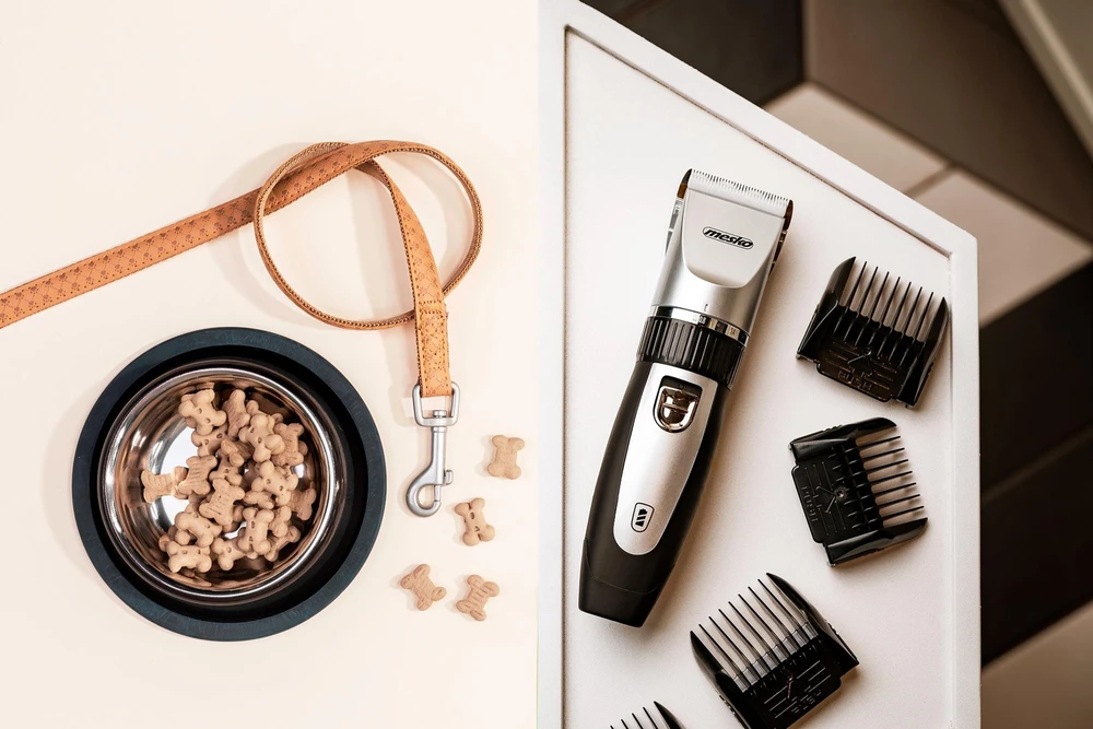 Mesko | Hair clipper for pets | MS 2826 | Corded/ Cordless | Juodas/Sidabrinis