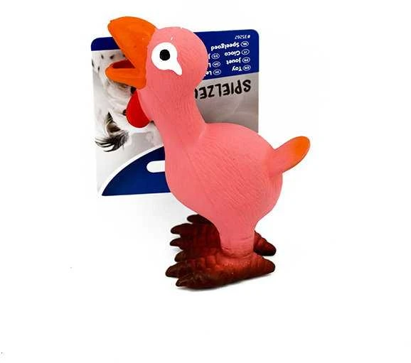 Trixie Šunų žaislas višta, lateksinis, įvairiaspalvis, 14 cm