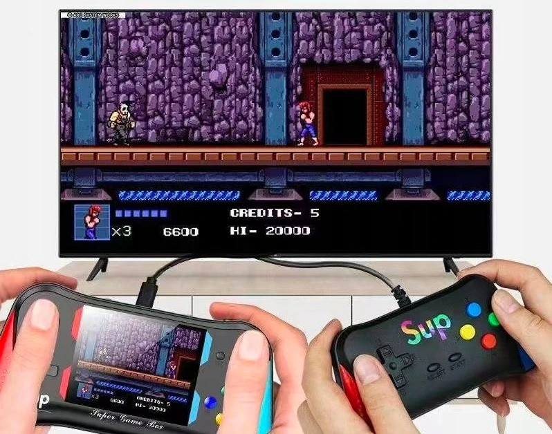 SUP Nešiojama mini konsolė Retro 500 Games Gameboy Extra žaidimų kilimėlis vaikams
