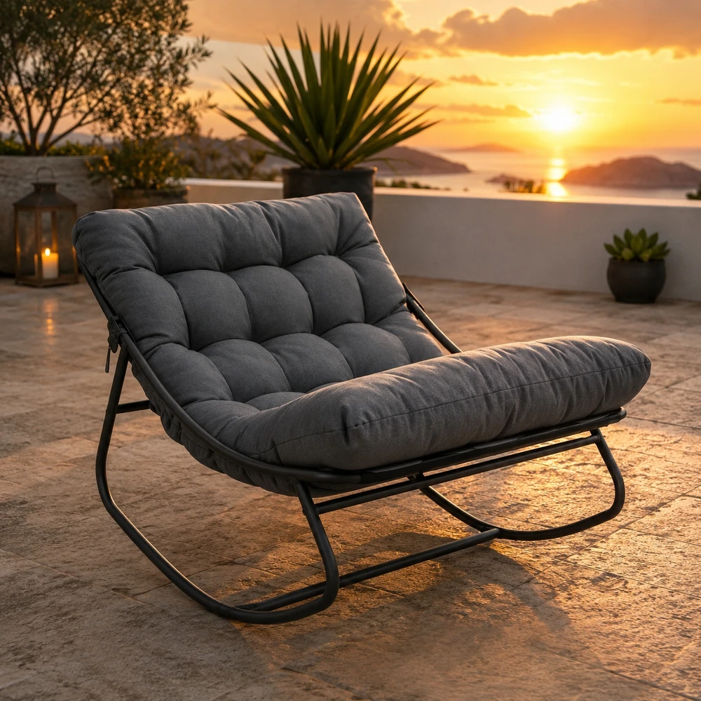 Supamas fotelis Gordon 73x118x67 cm, pilkas