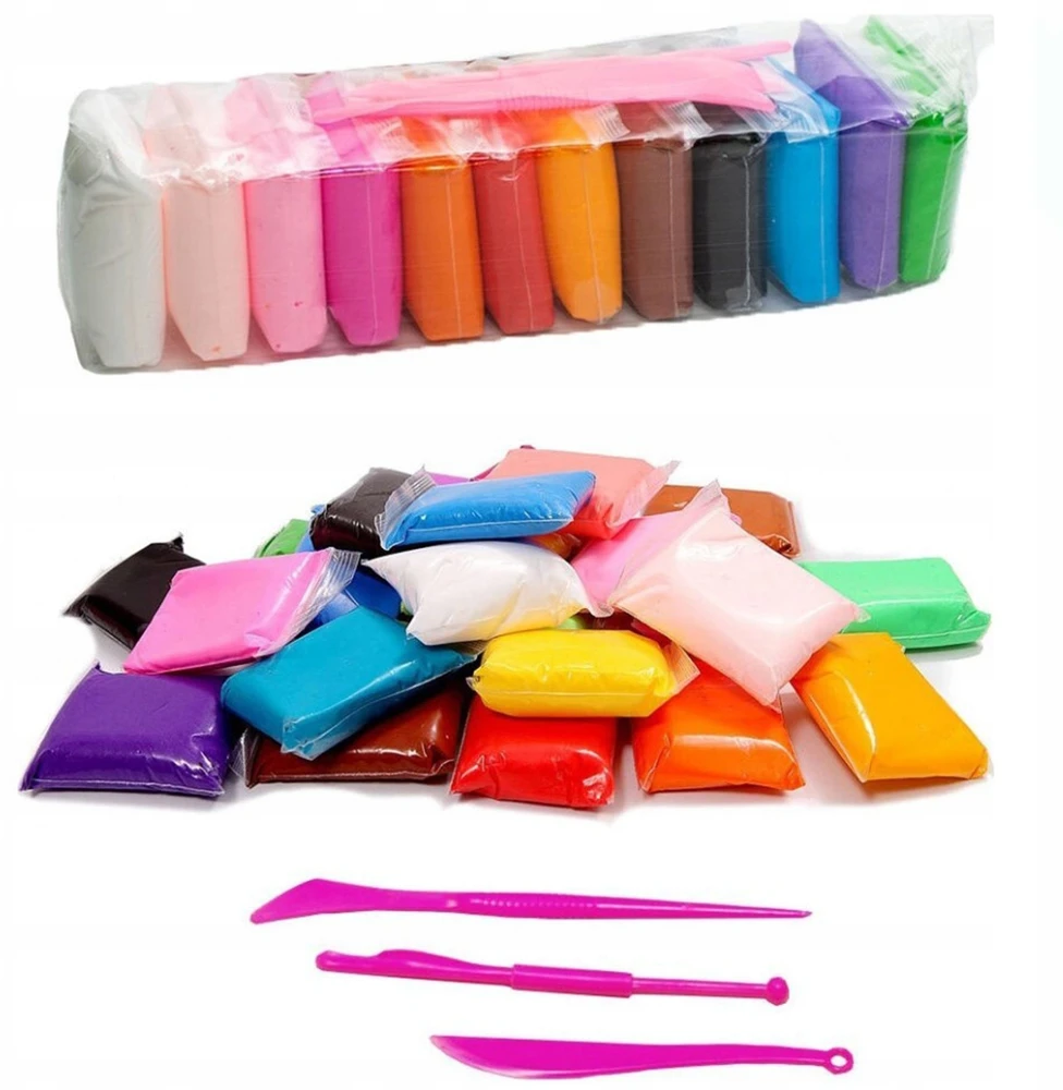 SUPER CAY PLASTICINE MOLIS POLIMERINĖ PUTOS 12 SPALVŲ KŪRYBINĖ MASĖ